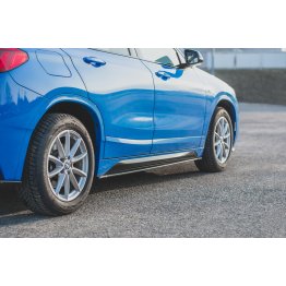 Накладки сплиттеры на пороги на BMW X2 F39 M-Pack